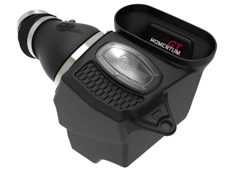 Black air intake system for Jeep Wrangler 392 with aFe Momentum GT Pro Dry cold air intake