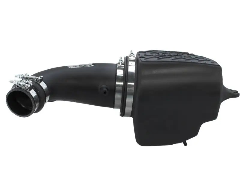 Black air intake system from aFe Momentum GT Pro Guard Cold Air Intake for Jeep Wrangler