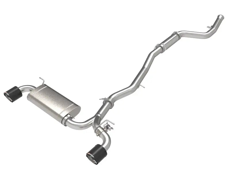 aFe POWER Takeda 2021 Toyota Supra 2.0L (t) 2.5in-3in 304 SS CB Exhaust w/ Carbon Tips - Truck & Automotive