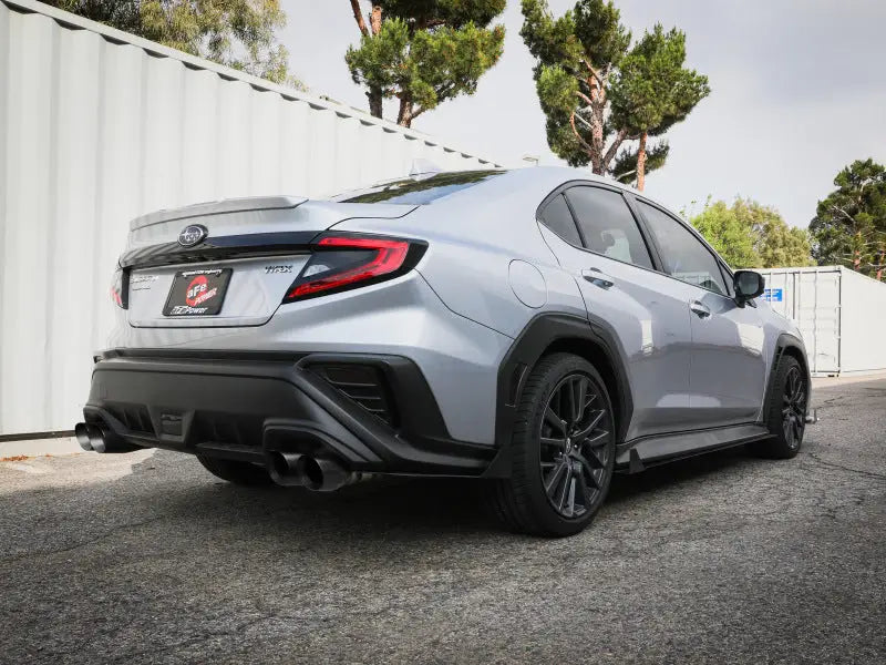 aFe POWER Takeda 3in to 2-1/2in 304 SS Cat-Back Exhaust w/ Black Tips 22-23 Subaru WRX H4-2.4L (t) - Truck & Automotive