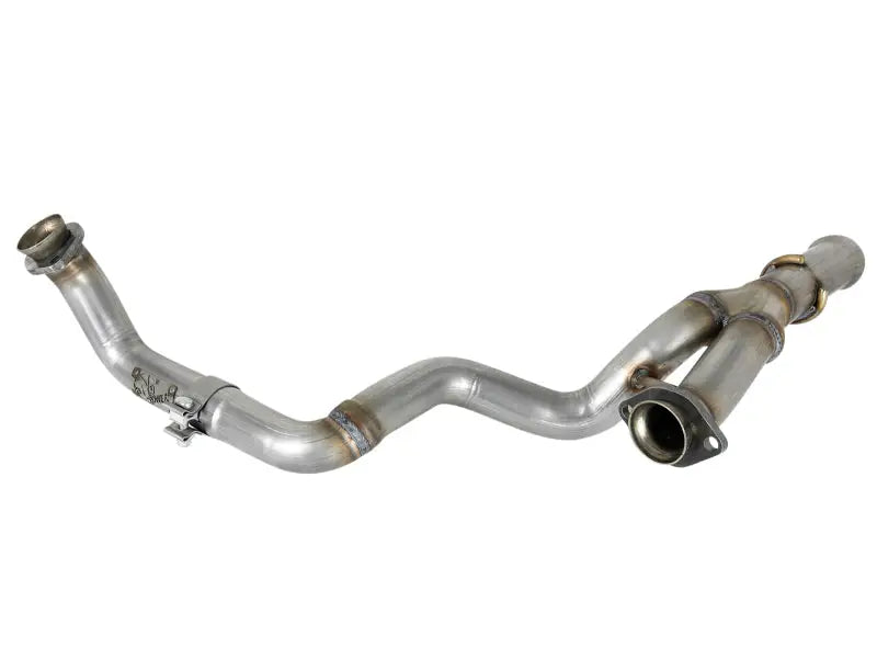 aFe POWER Twisted Steel Y-Pipe 2-1/4in 409 SS Exhaust System 2018 Jeep Wrangler (JL) V6-3.6L - Truck & Automotive