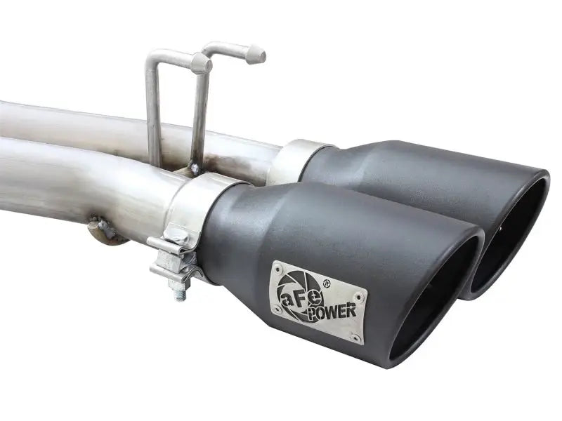 AFe Rebel Series dual exhaust tips with mounting hardware for Jeep Wrangler 07-14