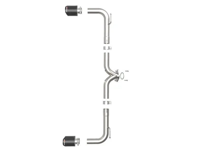 aFe Takeda 2-1/2in 304 SS Axle-Back Exhaust w/ Carbon Fiber Tips 14-18 Mazda 3 L4 2.0L/2.5L - Truck & Automotive