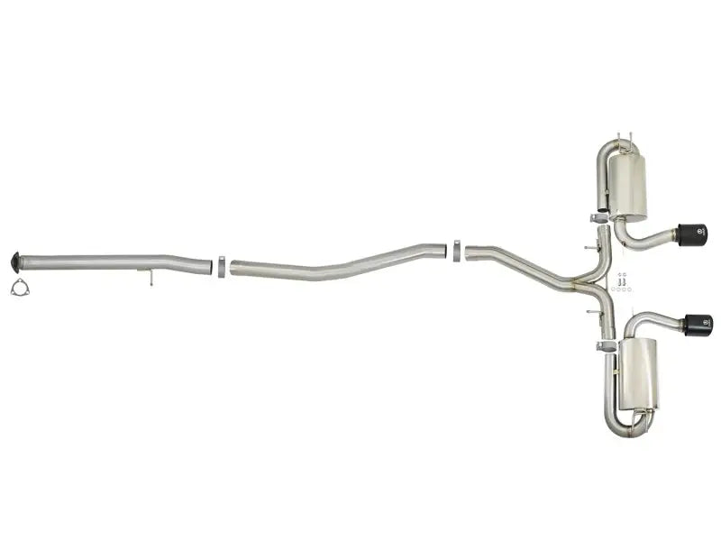 Stainless steel exhaust system from aFe Takeda for Honda Civic Si with cat-back exhaust
