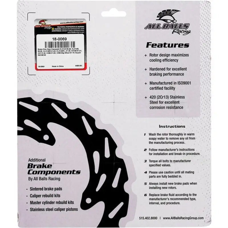 All Balls 18-0069 Brake Rotor - Brakes