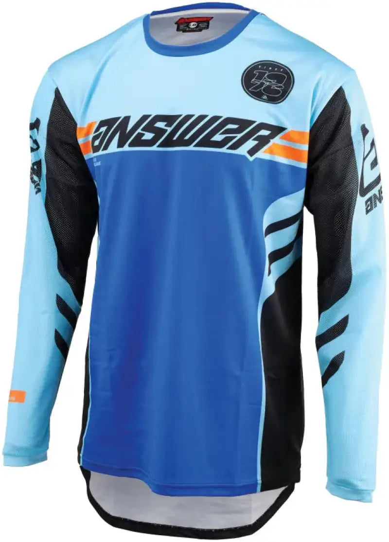 Blue and light blue long-sleeved Arkon Nitrus Jersey for motocross racing