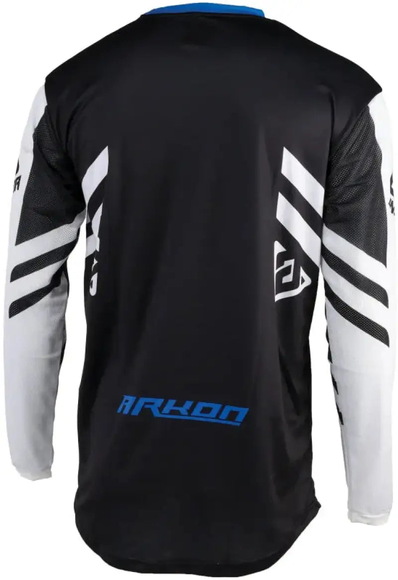 Black and white long-sleeved Arkon Nitrus jersey for youth XL, sporty nitrus jersey style
