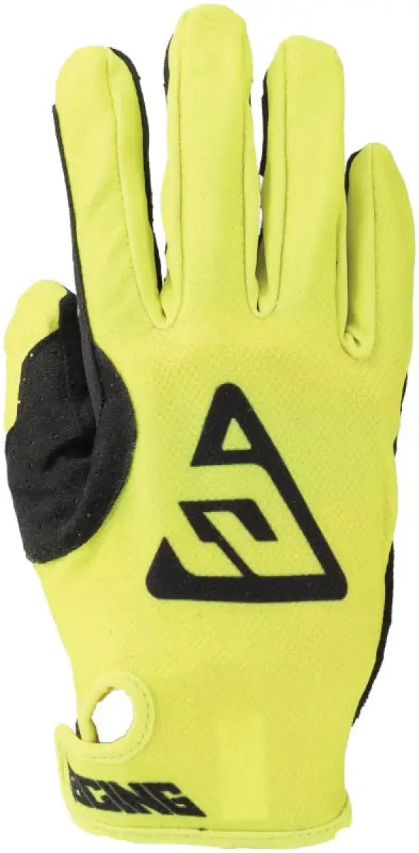 Yellow and black Racing Glove from Ascent Gloves Hyper Acid Black Youth XS