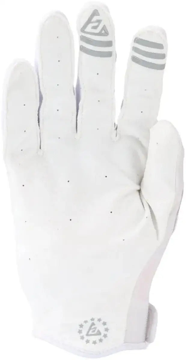 White batting glove from Answer 25 Ascent Gloves White/Grey Youth XS