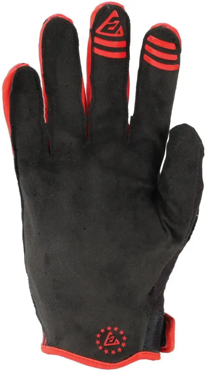 Black and red Answer 25 Ascent Prix Gloves for cycling, perfect for ascent prix fans