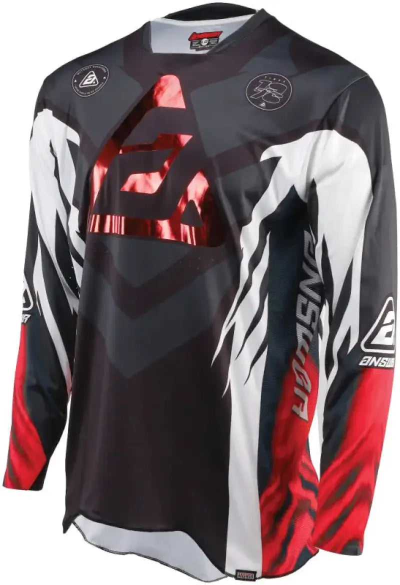Long-sleeved elite xotic jersey youth motocross jersey crimson black small style
