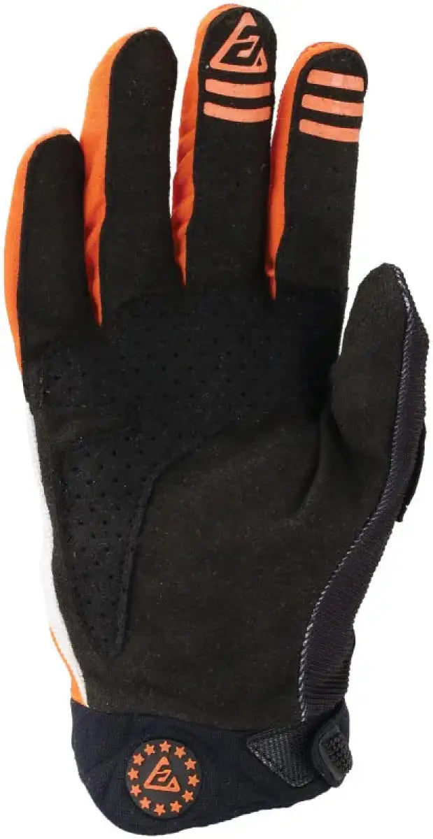 Youth Orange and Black Motocross Glove from Answer 25 Peak Flo Gloves lineup
