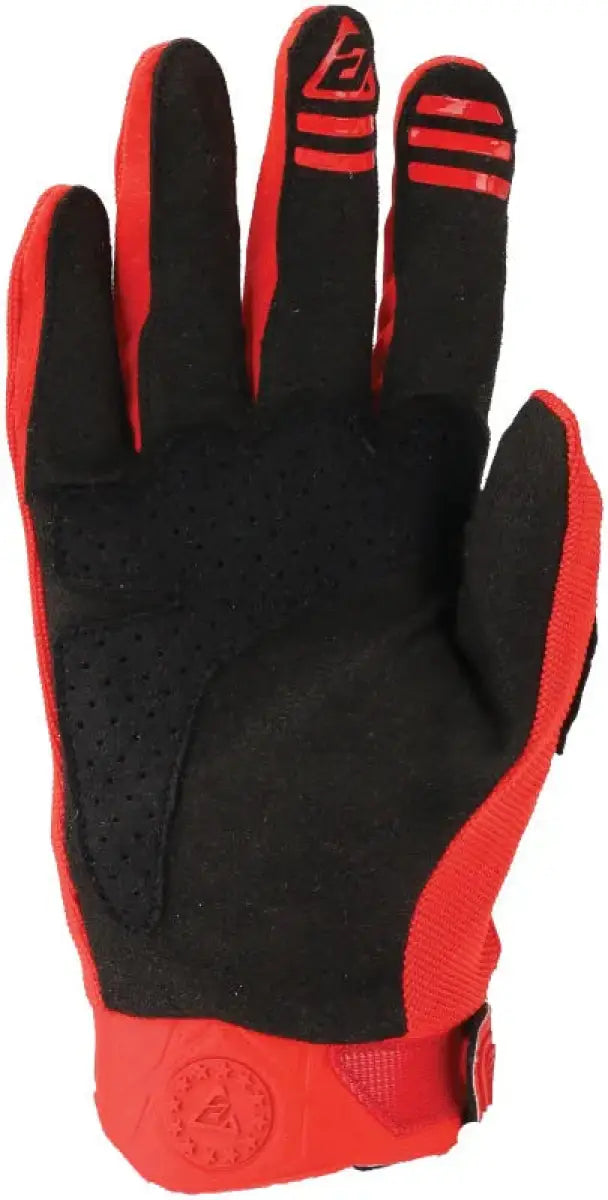 Red and black motocross glove from Answer 25 Peak Gloves Black Red collection