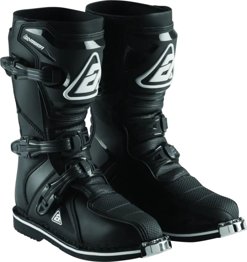 Black motocross boots Answer AR1 AR1 Boot for youth in the Answer AR1 Boot collection