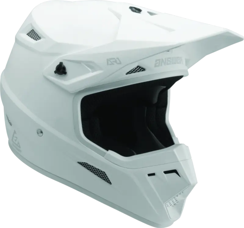 Answer AR1 Solid Helmet White Youth - Medium - 446365 - Safety