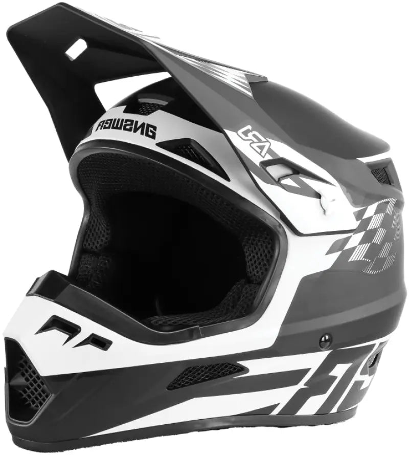 Answer AR1 Sweep Helmet Black/White - Small - Answer
