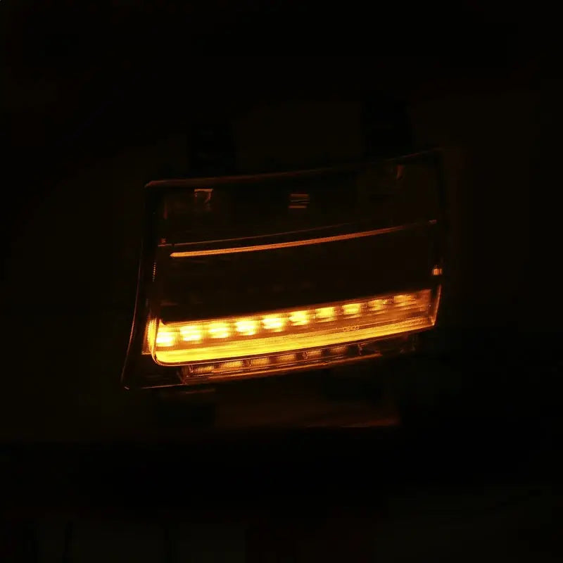 ANZO LED chrome clear Jeep Wrangler amber light strip