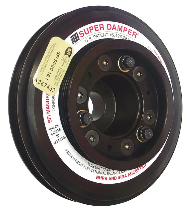 ATI Damper - 7.45in - Alum - (3) 4 Grv - Nissan RB26 R32 - 1000 HP - 2 Ring - 1Pc - Truck & Automotive