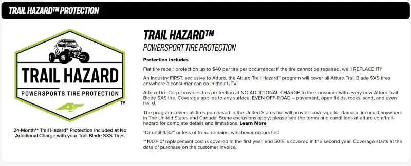 Atturo Trail Blade BOSS SxS Tire - 30x11R14 77N - Tires