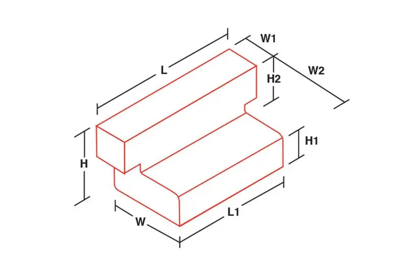 Auxiliary Fuel Tank DOT Approved For Direct Feed Into OEM Tank; Diesel; 80 Gallon Capacity; L-Shaped; 48 Inch Length X