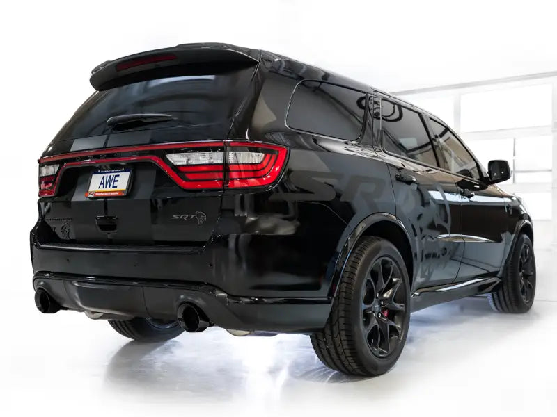 AWE Tuning 18-23 Dodge Durango SRT & Hellcat Touring Edition Exhaust - Diamond Black Tips - Truck Automotive