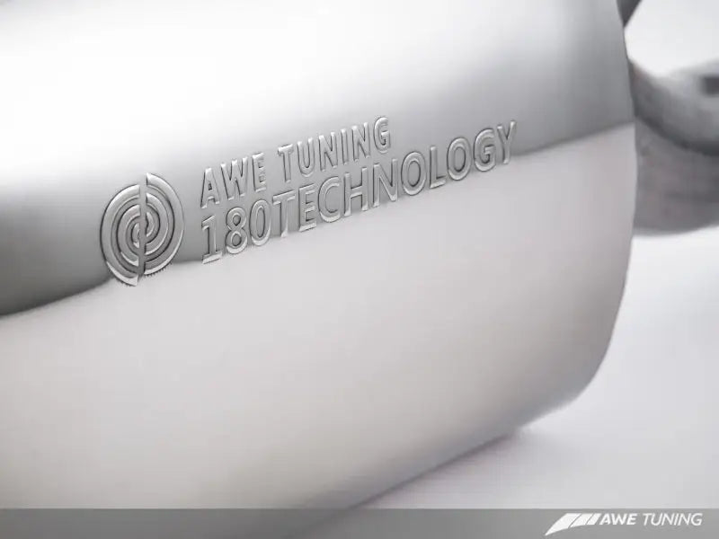 AWE Tuning Audi B8 A5 2.0T Touring Edition Exhaust - Quad Outlet Polished Silver Tips - Truck & Automotive