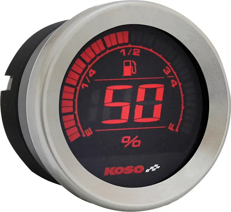 BA050905 Hd 02 Series Gauge Kit Silver Bezel Oil Temp - Digital Harley Cluster