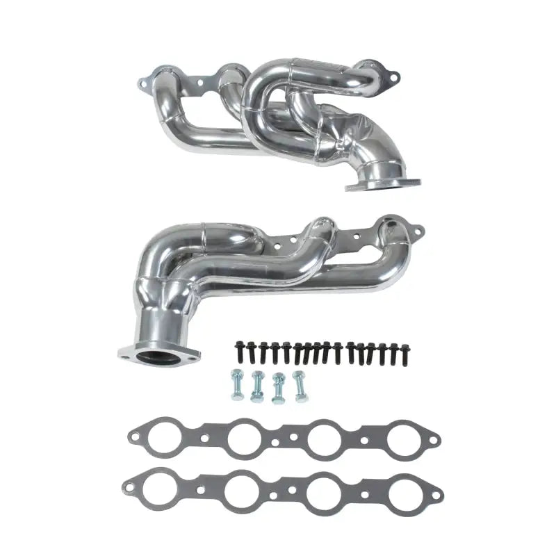 BBK shorty tuned length exhaust headers for 10-15 Camaro LS3 L99, silver ceramic