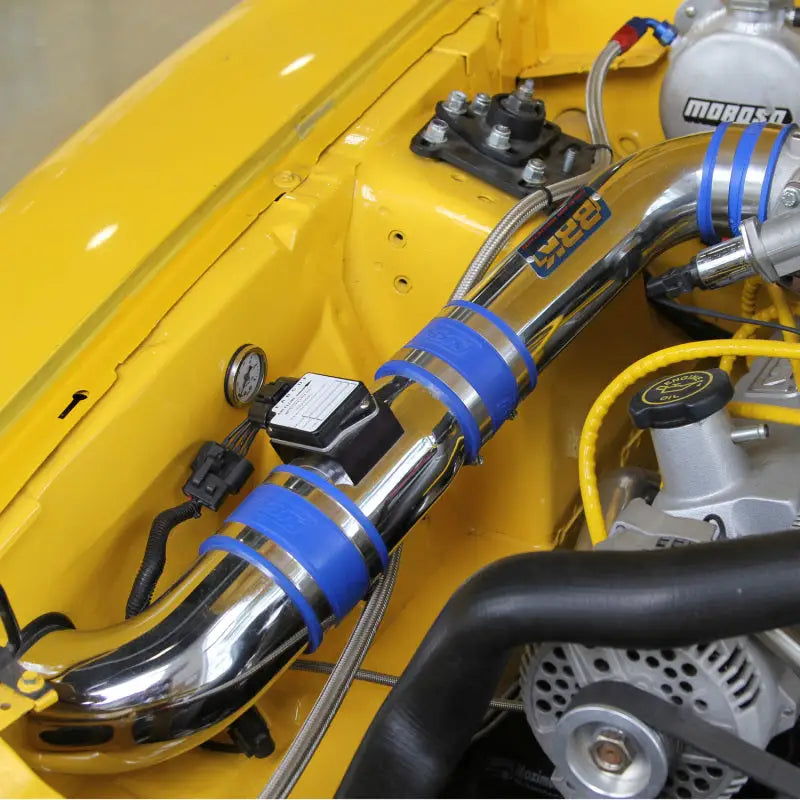 BBK 86-93 Mustang 5.0 Cold Air Intake Kit - Fenderwell Style - Chrome Finish - Truck & Automotive