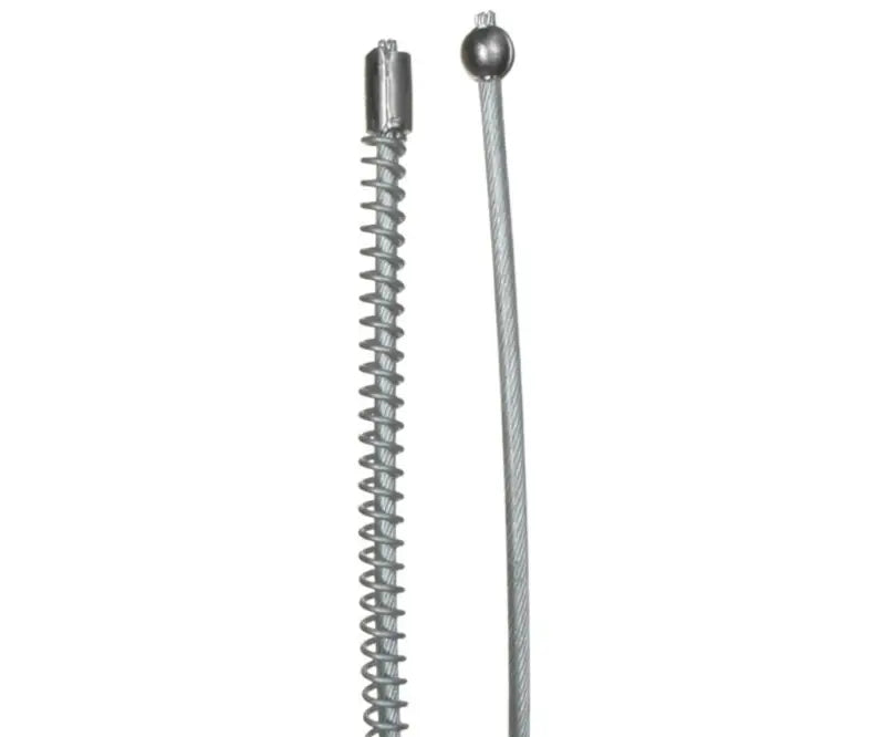 Two metal cables with different end fittings for BC94573 Raybestos Brake Cable