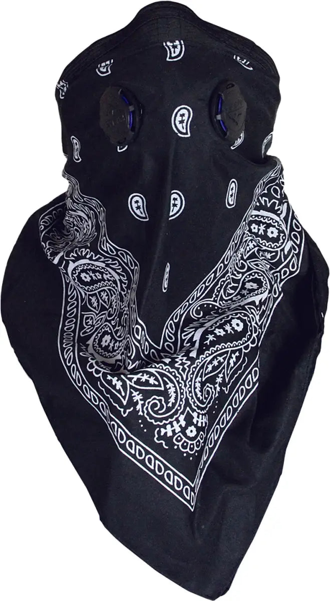 BDMBLK Dust Mask Bandanna Black