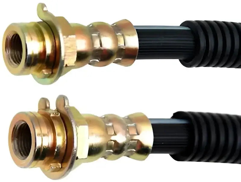 Two automotive brake hoses for BH38951 Raybestos Brake Hose replacement or upgrade