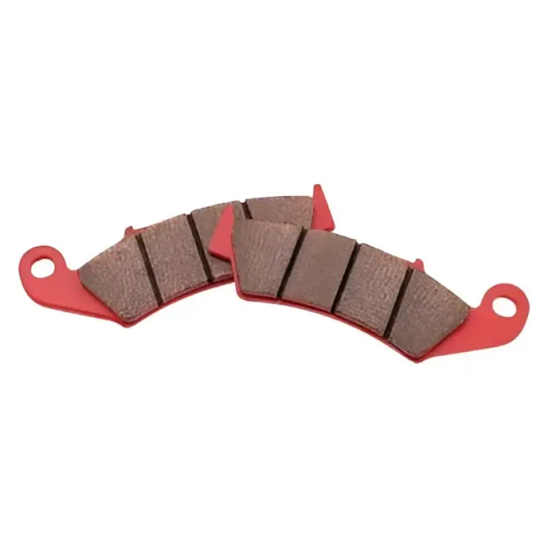Red brake pads for BikeMaster Can-Am Sintered Brake Pads - durable sintered brake