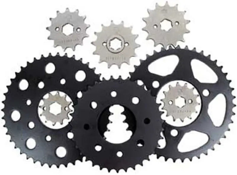Assorted steel sprockets for BikeMaster Honda Rear Steel Sprocket 420 46T Black