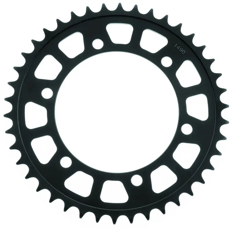 Black metal rear steel sprocket for Honda bikes, durable steel sprocket upgrade