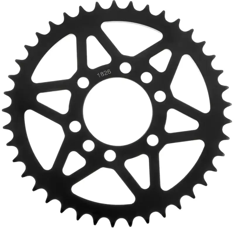 Black metal rear steel sprocket for Suzuki bikes, 42 tooth steel sprocket replacement