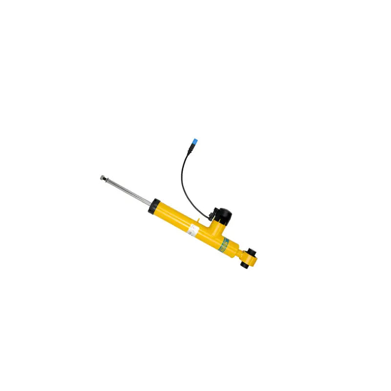 Yellow shock absorber with electrical connector for BMW 328i rear twintube shock absorber