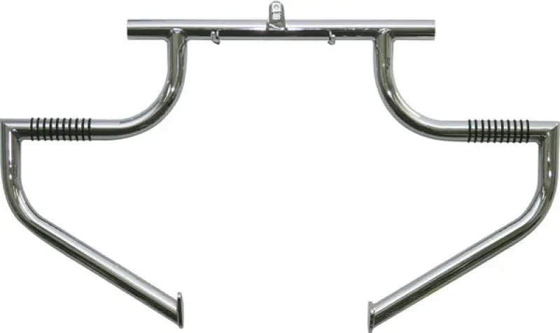 Chrome motorcycle crash bar for Lindby Linbar Engine Guard and Linbar Engine Guard