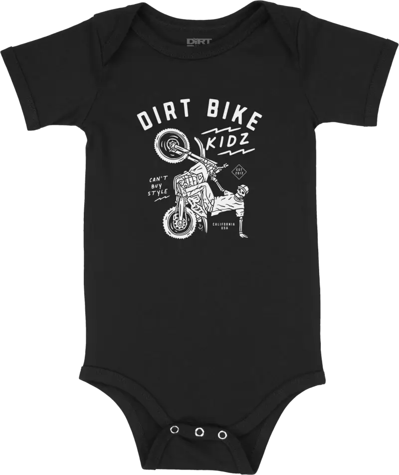 12 O'clock Onesie Black Newborn - DBK