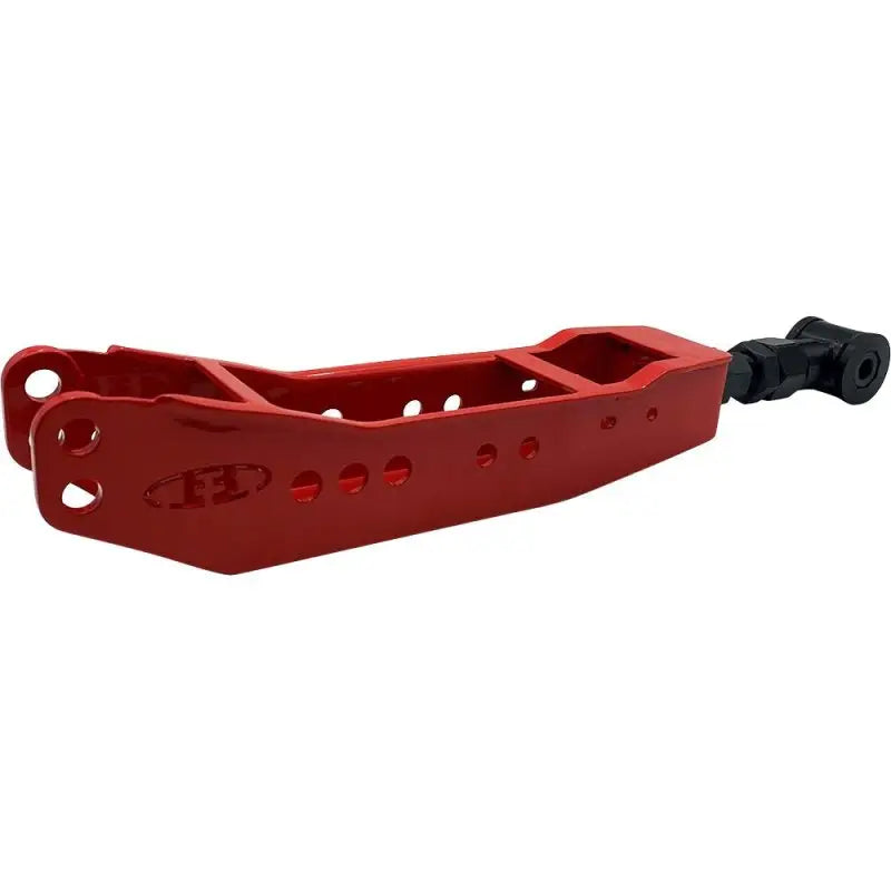 Red metal suspension arm from BLOX Racing Rear Lower Control Arms for Subaru BRZ/86