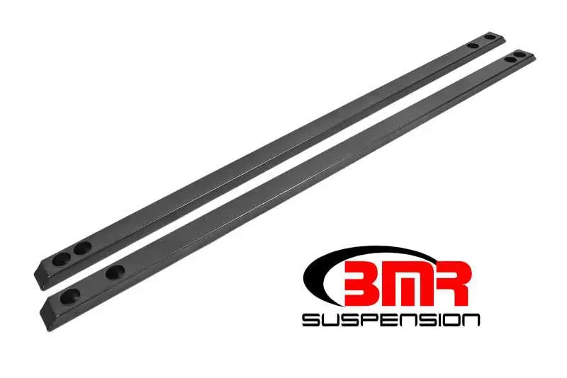BMR Suspension BMR 15-17 S550 Mustang Super Low Profile Chassis Jacking Rails - Black Hammertone