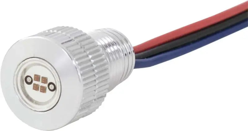 BAGGERNATION BOLTS-BRK-S Lightning Bolts Red Led Silver