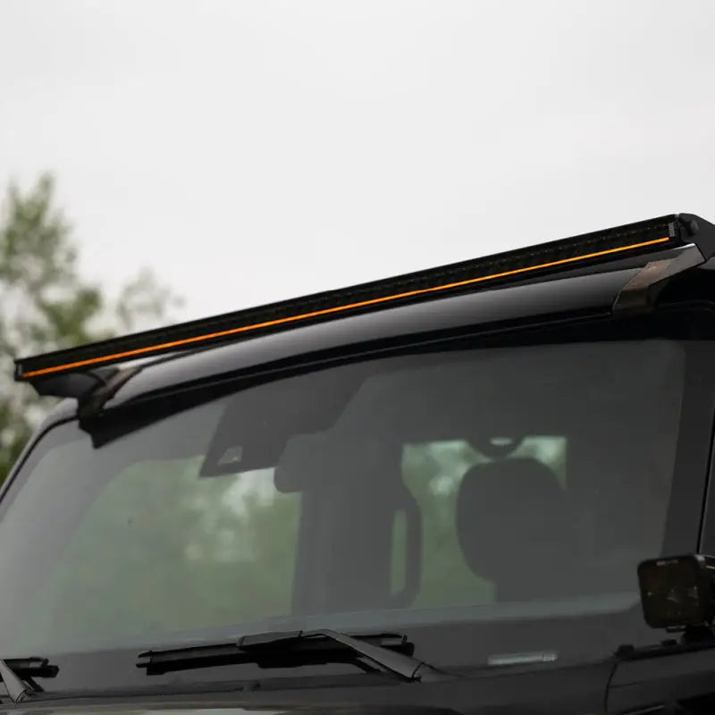 Black vehicle roof light bar single row straight for Borne Off-Road Light Bar Single Row Straight 40in