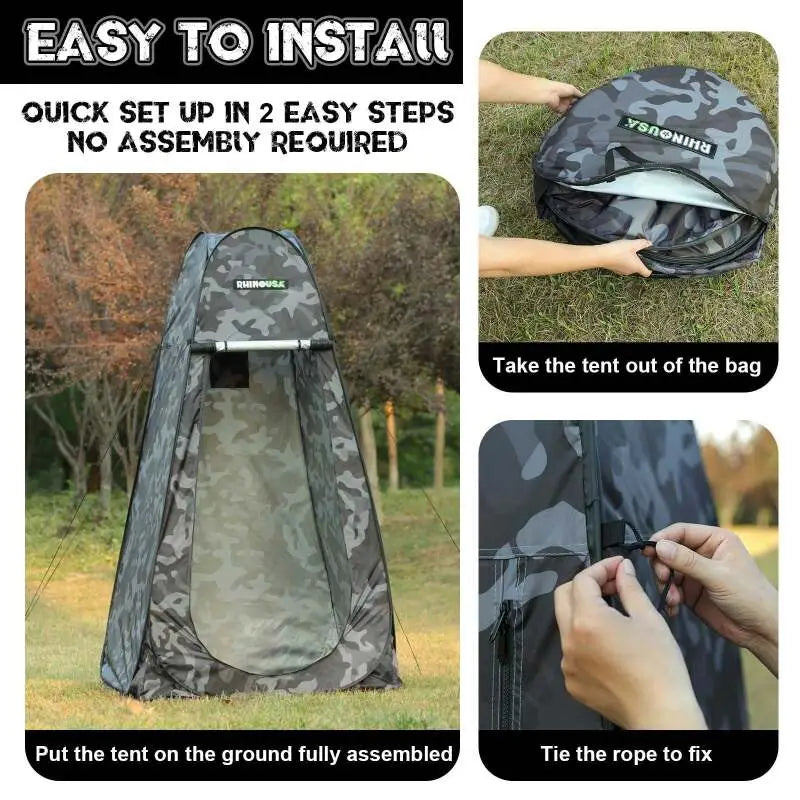 Rhino USA Popup Privacy Tent - Camo - Rhino USA