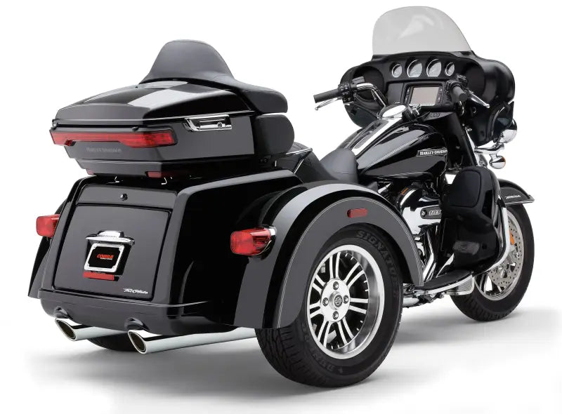 909 Twins 4" Slip Ons Chrome Tri Glide 09 22 - COBRA