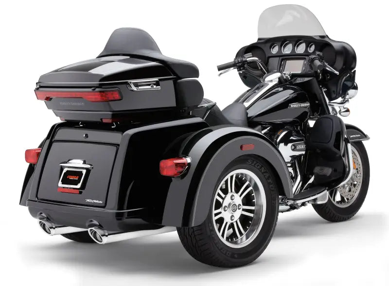 Slip Ons W/Billet Tips Chrome Tri Glide 09 22 - COBRA