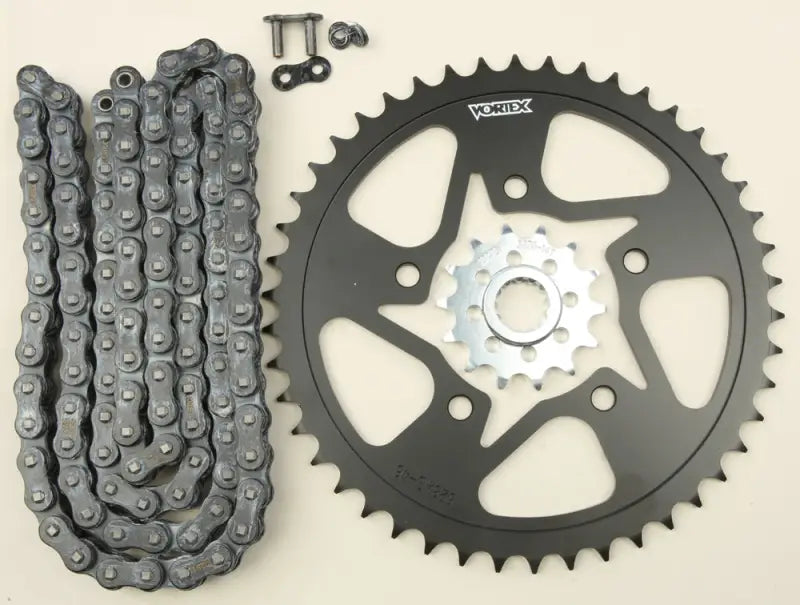 CK6262 Sprocket/Chain Kit Stl/Stl 14/46t Sil Sx3 520 110l Blk