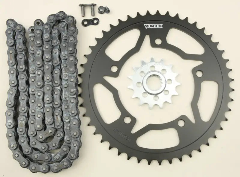 CK6292 Sprocket/Chain Kit Stl/Stl 15/47t Sil Sx3 520 112l Blk