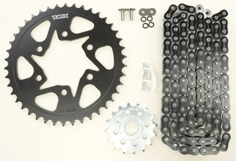 CK6303 Sprocket/Chain Kit Stl/Stl 16/42t Sil Rx3 520 108l Blk