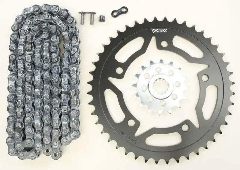 CK6307 Sprocket/Chain Kit Stl/Stl 16/44t Sil Rx3 520 110l Blk